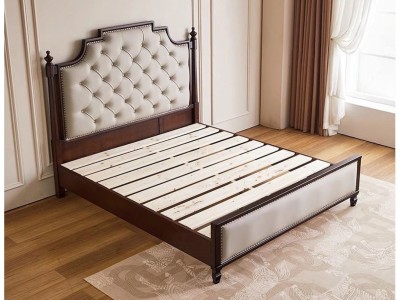 中古风，美式，欧工，法式家具系列，中古风床，美式床图5