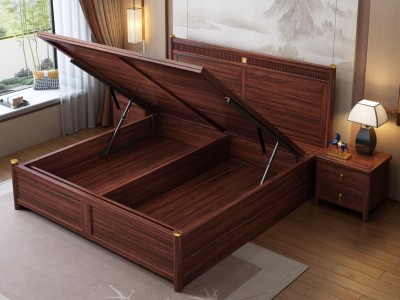 新中式实木床，乌金木，1.5米、1.8米图5