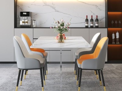 亚克力方桌 规格: 1.2米-1.6米  材质: 亚克力图2