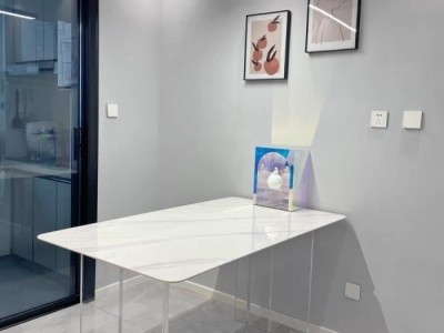 亚克力方桌 规格: 1.2米-1.6米  材质: 亚克力图7