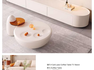 现代时尚轻奢茶几电视柜图2