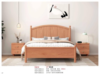 南洋白橡木，实木床，实木童床图7