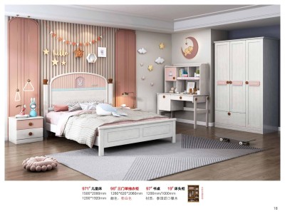 实木童床，实木儿童家具，实木床，儿童衣柜图4