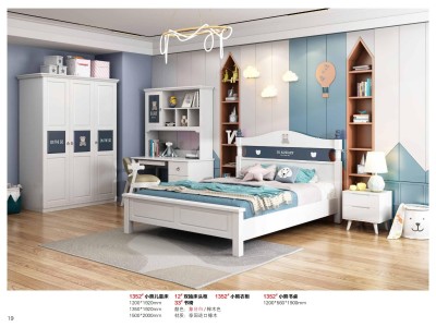 实木童床，实木儿童家具，实木床，儿童衣柜图5