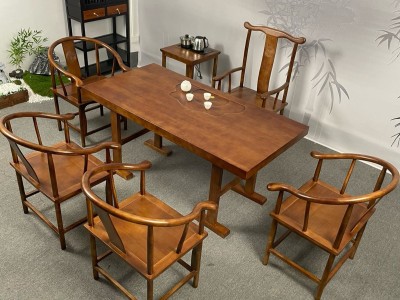 实木大板茶台，茶桌，进口橡胶木大板 尺寸：1.6、1.8、2、2.2、2.4米图2