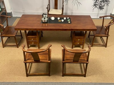 实木大板茶台，茶桌，进口橡胶木大板 尺寸：1.6、1.8、2、2.2、2.4米图7