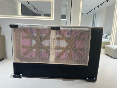 直排沙发，皮沙发，客厅沙发，软体沙发，型号：k22# 尺寸：3.2米加脚踏 颜色：浅灰色，浅咖色 材质：生态真皮，底架拉簧，高密度海绵，可调节功能头枕，5公分高一子型脚。图7