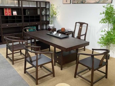 乌金大板茶台（10公分厚）【黑胡桃】 尺寸齐全：1.6米、1.8米、2米、2.2米、2.4米、2.6米、2.8米、3米图8