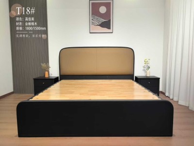 金楸檀木意式极简实木床图6
