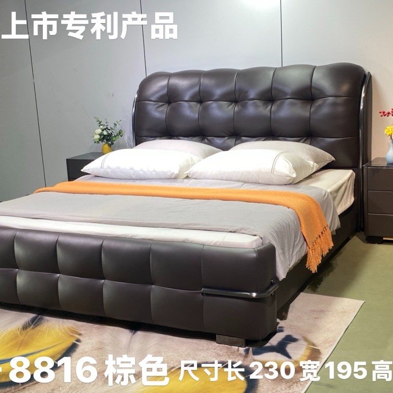 8816# 棕黑色，新品上市（专利产品） 【颜色］棕黑色 【面料】正版生态真皮