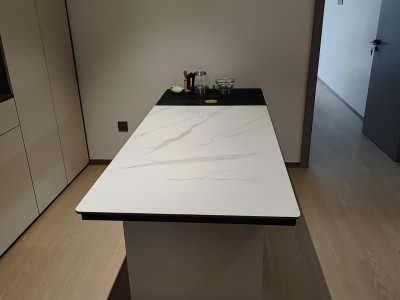 现代岩板茶台  材质：中纤板柜体 岩板面  颜色：灰色 / 白色  备注：单桌配双孔炉图8