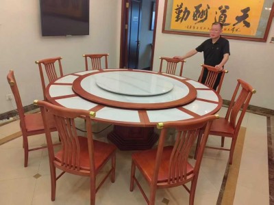 1.35米多功能餐桌内嵌岩板，可变大餐桌图3