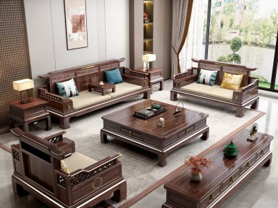 乌金木冬夏老虎脚新中式，新古典沙发219#图5