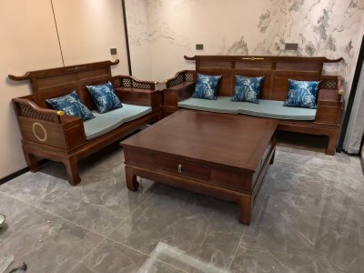 乌金木冬夏老虎脚新中式，新古典沙发219#图8