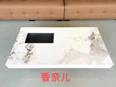 劳伦斯盒子茶几， 高端客厅家具，整装打木架发货 碳素钢脚架，正宗广东亮光岩板面 尺寸80*80，1米*1米，1.2*1.2，1.3*0.7图7