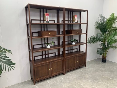 高品致尚二抽屉 【尺寸】316×33×196CM（三组合）             126×33×196CM（中柜）190×33×196CM （两组合） 【材质】橡木 【颜色】北美胡/黑胡桃图5