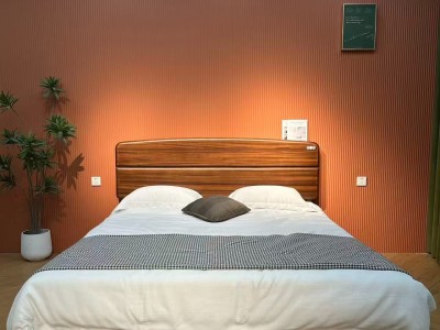 黑胡桃木床，南美金柚图7