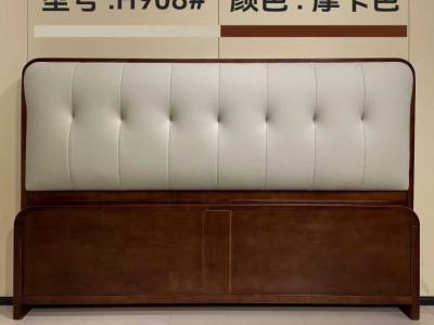 高性价比实木软包床图2