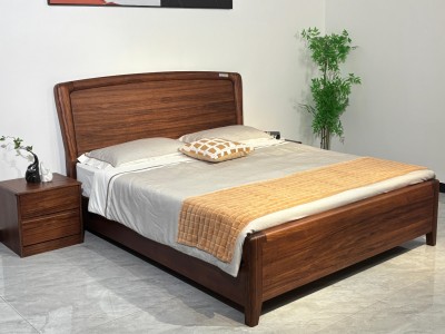 乌金木软包大床，真材实料，高端乌金木床系列图2