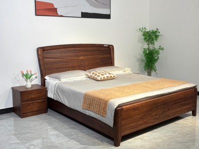 乌金木软包大床，真材实料，高端乌金木床系列图3