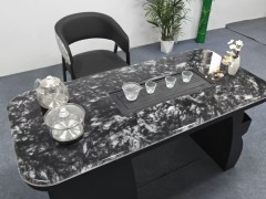 138# 黑色 超晶石+碳素钢 材质：超晶石+碳素钢 颜色：黑冰玉超晶石 备注：黑冰玉超晶石+碳素钢 尺寸：1.2/1.4/1.6米