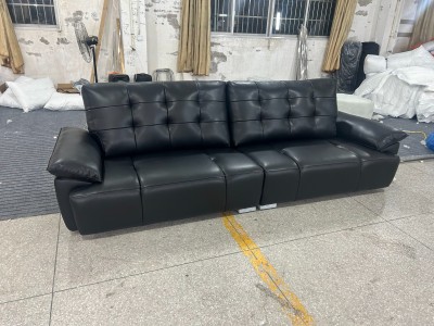 ​新款上市  805# 大黑熊沙发  尺寸：3.1米  面料：生态真皮  框架：落叶松框架图2