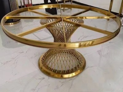 新款轻奢岩板圆桌图6