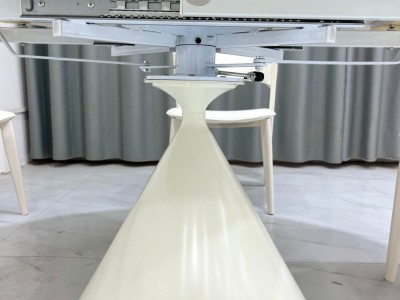 轻奢奶油风 岩板旋转餐桌！图6