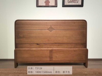 红斑马木实木床！100%全实木！图7