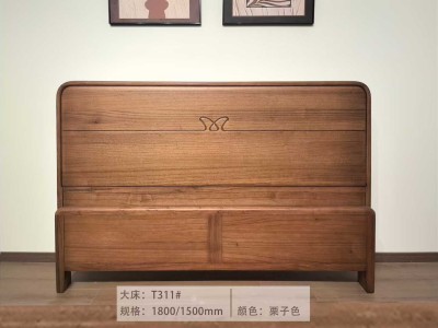 红斑马木实木床！100%全实木！图6
