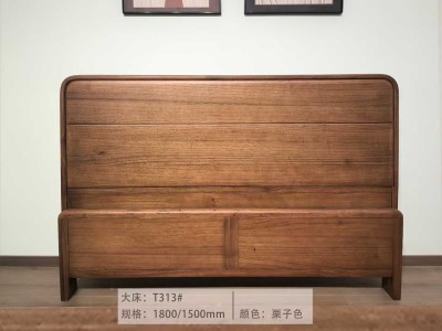 红斑马木实木床！100%全实木！图8