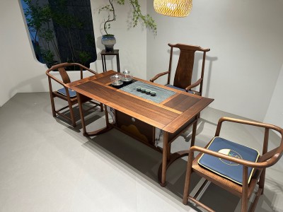 观山茶台 材质：东南亚小叶龙凤檀 尺寸：1.6米*80宽*73高图4