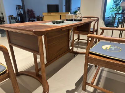 观山茶台 材质：东南亚小叶龙凤檀 尺寸：1.6米*80宽*73高图6