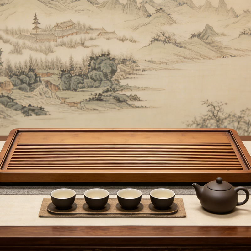 竹韵茶盘，静享泡茶慢时光
