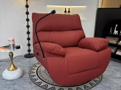 猫耳功能椅 规格: 105*110*108**54*57 材质: 全生态真皮 颜色: 安格拉红 卡其 橙 咖 耀夜 黑 米白图2