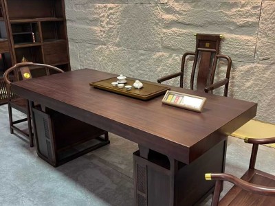 乌金木大板茶桌，加厚10cm，1.8~2.4米图2