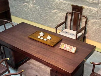 乌金木大板茶桌，加厚10cm，1.8~2.4米图4