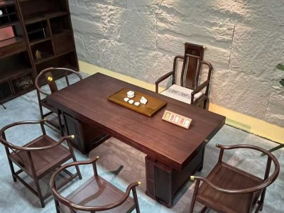 乌金木大板茶桌，加厚10cm，1.8~2.4米图5