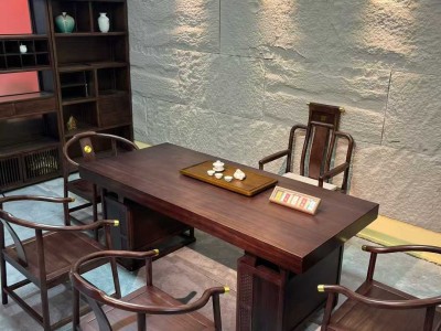 乌金木大板茶桌，加厚10cm，1.8~2.4米图7
