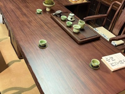 苦瓜皮大板茶台，新款！1.8~2.4米图9