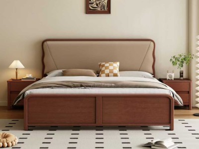 高性价比爆款实木床  标配卡槽实木满铺床板图2