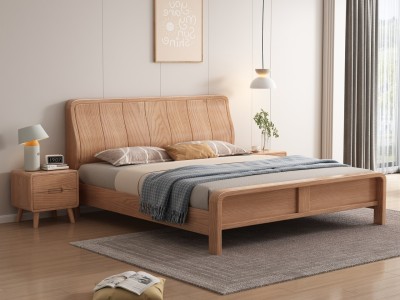 臻实家具白蜡木床图4