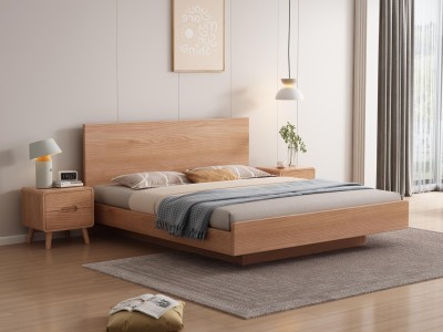 臻实家具白蜡木床图5