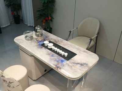 118# 超晶石茶桌 材质：碳素钢柜体 超晶石面 颜色：米白 备注：配双孔炉 超晶石面 尺寸：1.2米、1.4米图8