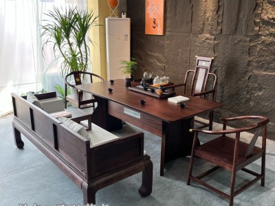 飞驰茶桌 颜色：乌金色 尺寸：1.6、1.8、2.0、2.2、2.4米图5