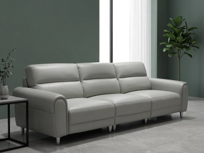 型号：8906#零靠墙沙发                                    面皮：荔枝纹生态真皮     框架：进口落叶松 形态：功能零靠墙沙发  颜色：浅灰 深棕 黑色图8