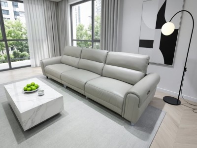 型号：8906#零靠墙沙发                                    面皮：荔枝纹生态真皮     框架：进口落叶松 形态：功能零靠墙沙发  颜色：浅灰 深棕 黑色图6