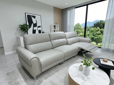 型号：8906#零靠墙沙发                                    面皮：荔枝纹生态真皮     框架：进口落叶松 形态：功能零靠墙沙发  颜色：浅灰 深棕 黑色图7