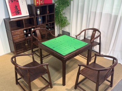 型号：掼蛋桌-四方桌 材质：橡木 颜色：宋式胡桃色 尺寸：90*90*73cm图5