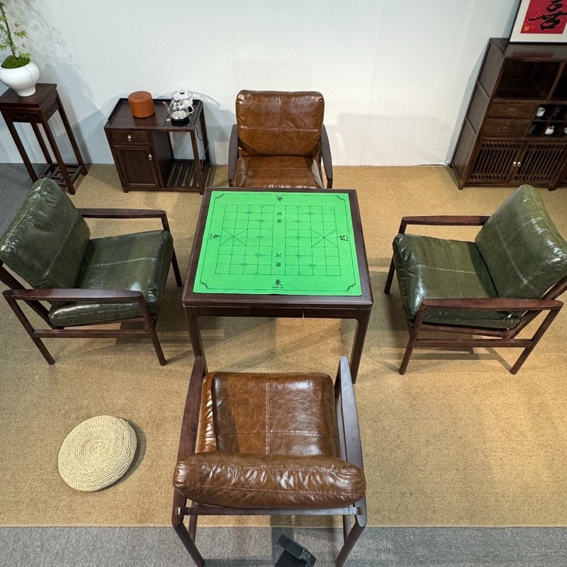 型号：掼蛋桌-四方桌 材质：橡木 颜色：宋式胡桃色 尺寸：90*90*73cm